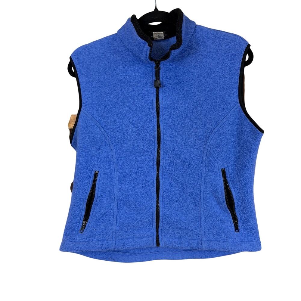 Vintage Y2K Avalanche Wear Periwinkle Blue Zip Up Vest Size M